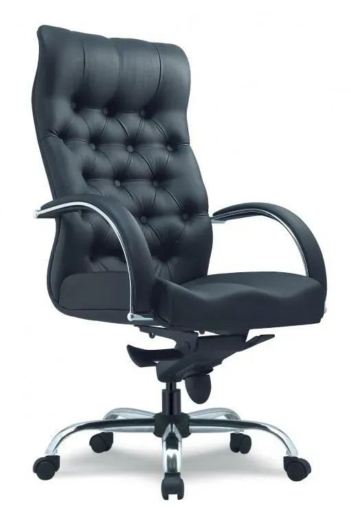 SANCTUARY PU LEATHER ERGONOMIC OFFICE CHAIR WITH CHROME LEG - ALL SIZE / CLASSIC CHAIR / SANCTUARY SERIES / ERGONOMIC EXECUTIVE CHAIR / SANCTUARY PU LEATHER OFFICE CHAIR / EXECUTIVE OFFICE CHAIR / EXECUTIVE OFFICE CHAIR / CHROME SERIES / PU LEATHER /