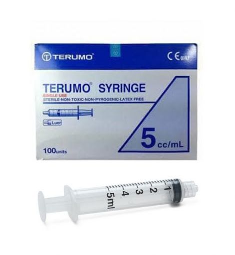 SYRINGE 5ML (KUANTITI : 2 Kotak ) jenama Terumo / Nipro