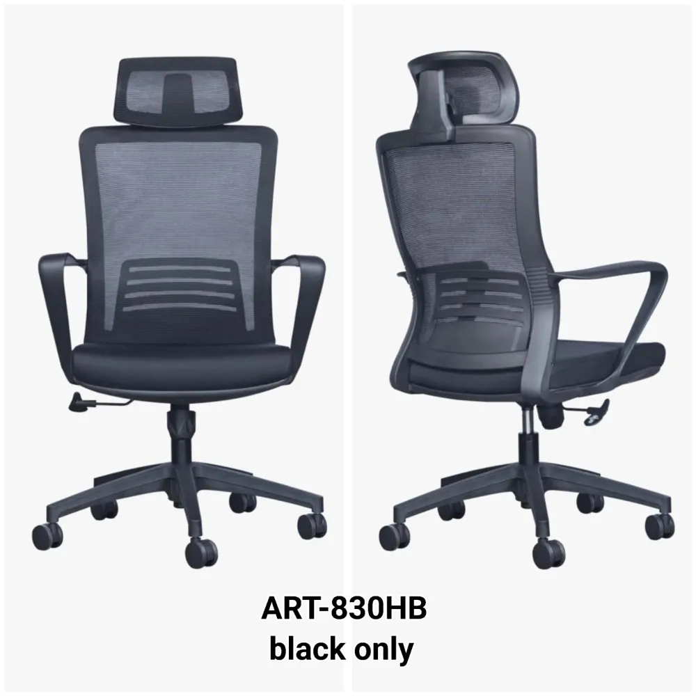 MESHIGHBACK CHAIR FULL BLACK ART-830HB