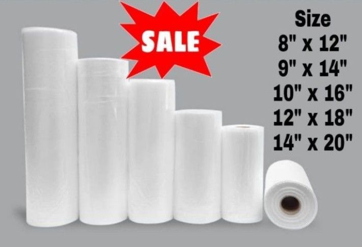 PLASTIC BAG ROLL 8X12(900G)