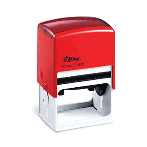 Others *Shiny Original Stamp Self Inking Rubber Stamp, 1/2" by 1-1/2" Impression Area, Red Ink, Refillable