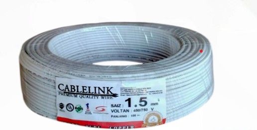 SE SETIA ELECTRIC CABLE LINK 1.5MM SINGLE CABLE (SIRIM) WHITE
