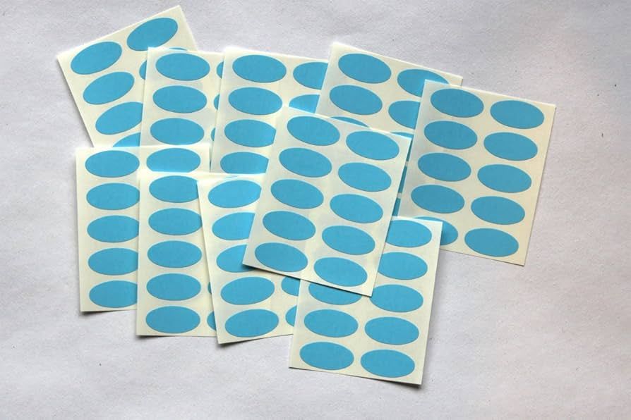Sticky Coloured Dots Light Blue