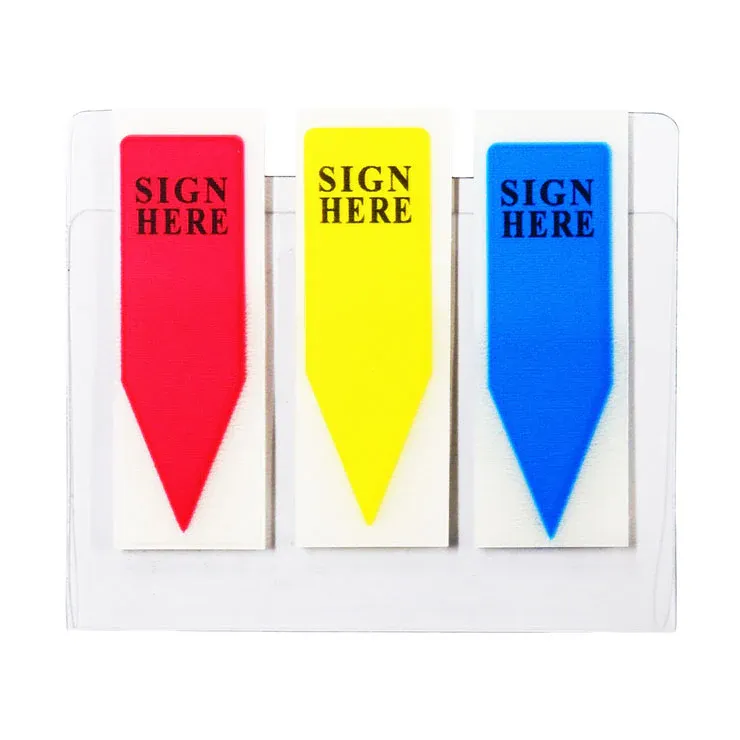 SCRIPTI TAPE FLAG STICKER "SIGN HERE" (5 COLOURS)
