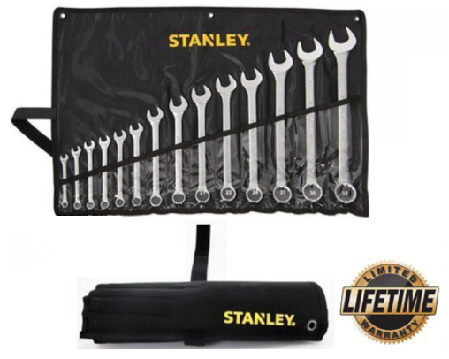 Stanley carbon steel 8-24 mm Combination Wrench Spanner Set (14 pcs) 80946-8 Spanar 80-946