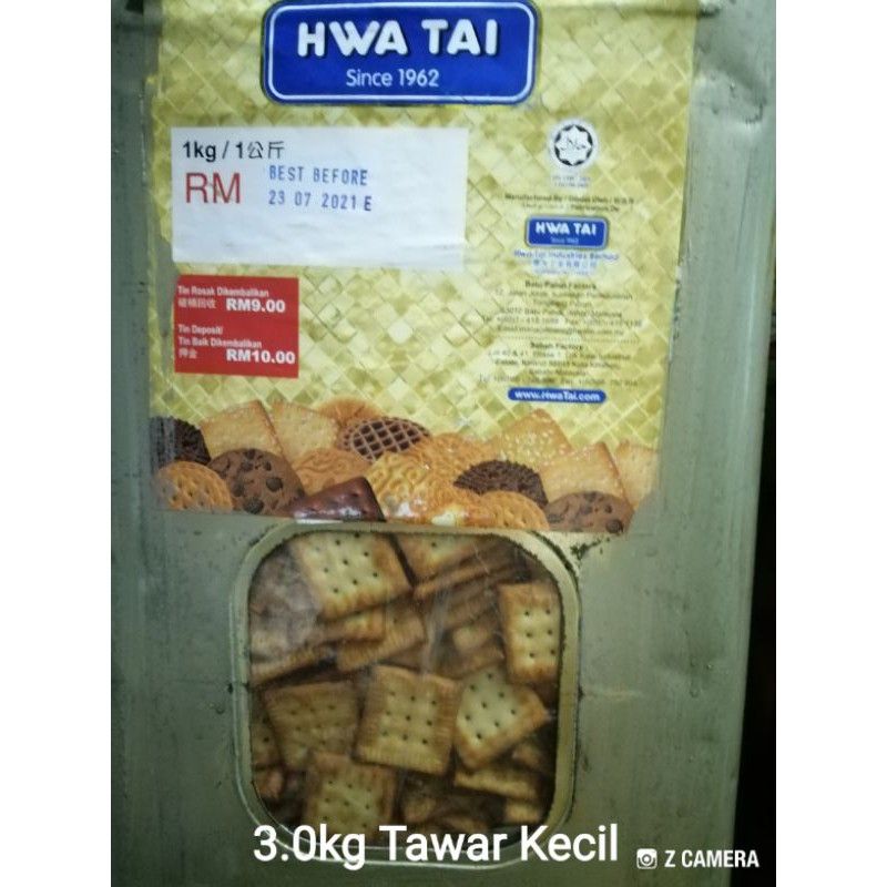 Biskut Mini Soda - 3kg/tin