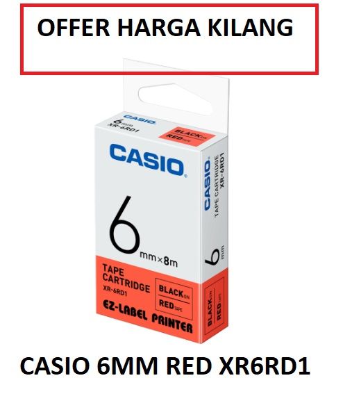 Others * CASIO EZ-LABEL TAPE 6MM RED