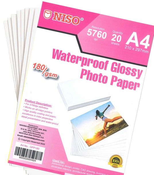 EPSON PAPER PHOTO GLOSSY A4 180GM 20'S