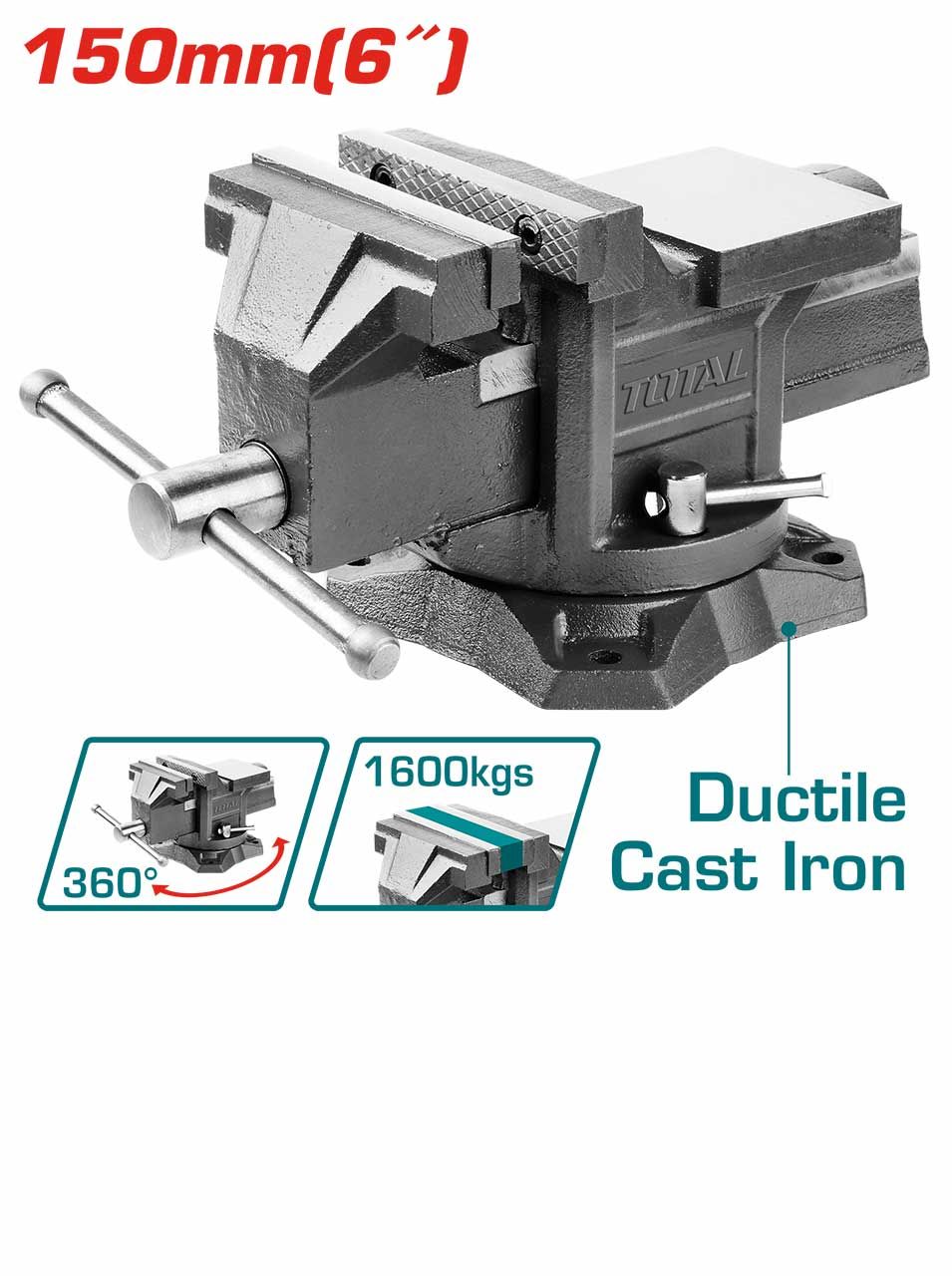 bench vice THT6166 6-inch (150mm)