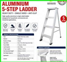 1 aluminum 5-step ladder