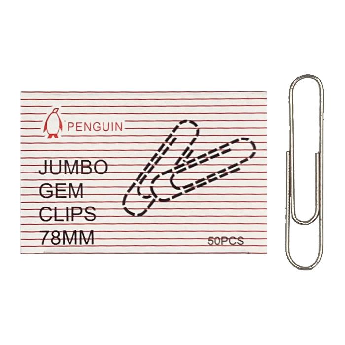 Others *Penguin Jumbo Gem Paper Clips - 78mm