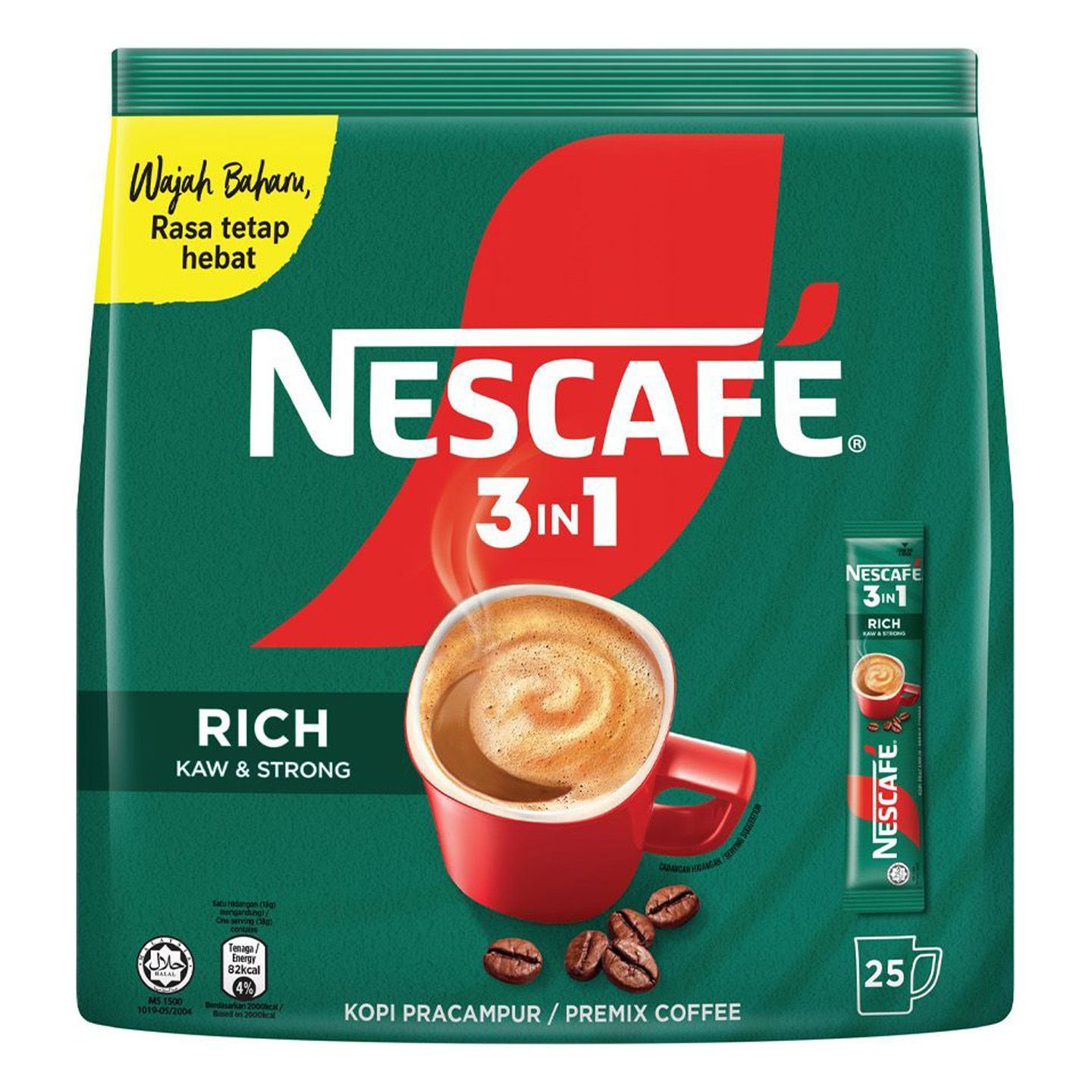 Nescafe 3in1 Instant Coffee (Rich) 25 x 18g