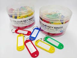 Key Chain (50pcs Per Box)Mix Colour Plastic