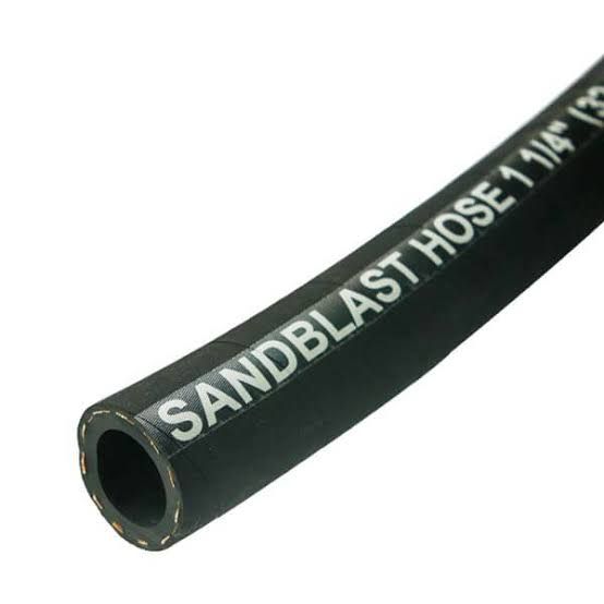 SAND BLAST HOSE (W/P 12 BAR) - BLACK 1 1/4" X 40MTR