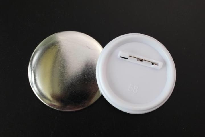 QP SAFETY PIN BUTTON BADGE MATERIAL 58MM(100PCS/PKT)