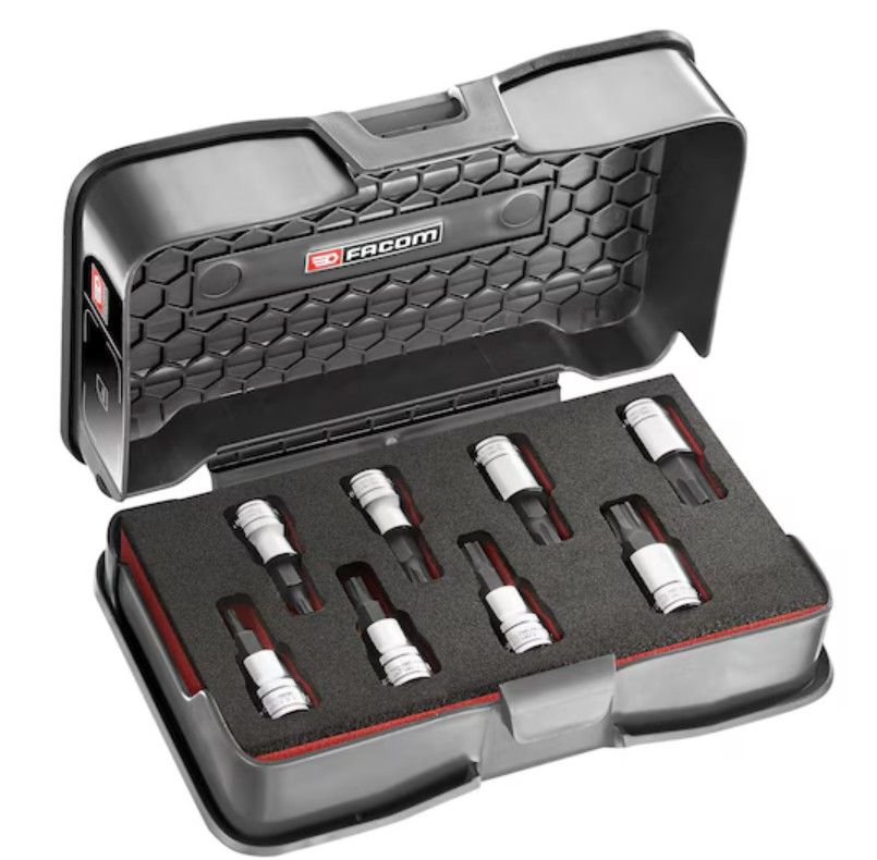 Others *Facom Bit Sockets 8 Pieces, Hexagon