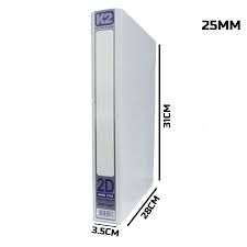 Others *FILE- K2 25MM 2D WHITE PVC INSERT FILE A4