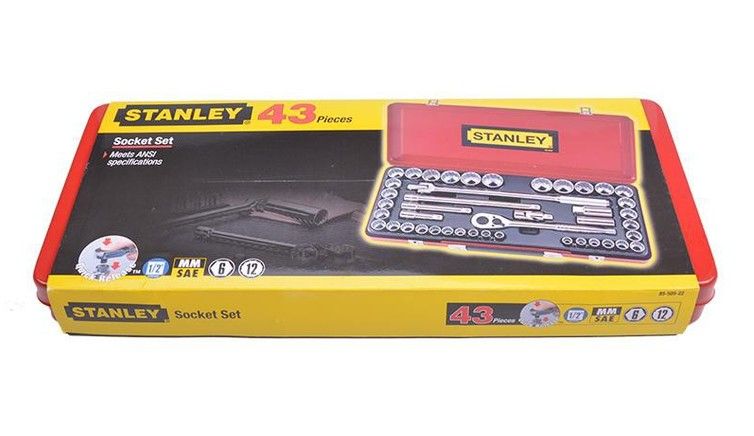 Others *STANLEY 89-509 43-Piece 1/2” Drive Socket Set