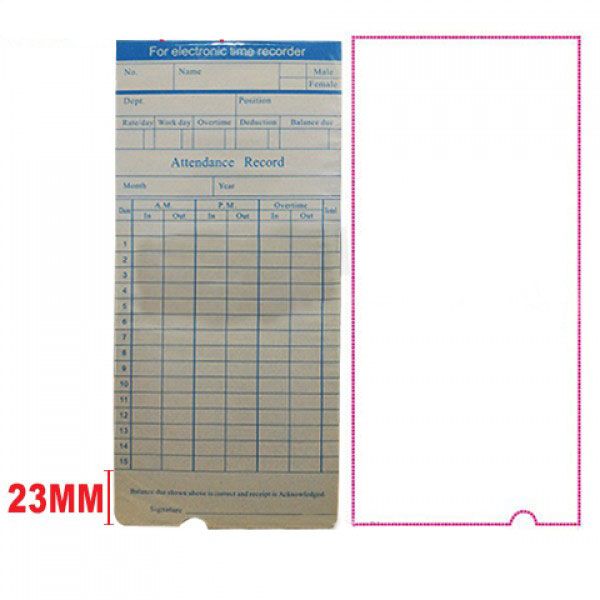 Others *Time Punch Card (Timi) White Colour Card