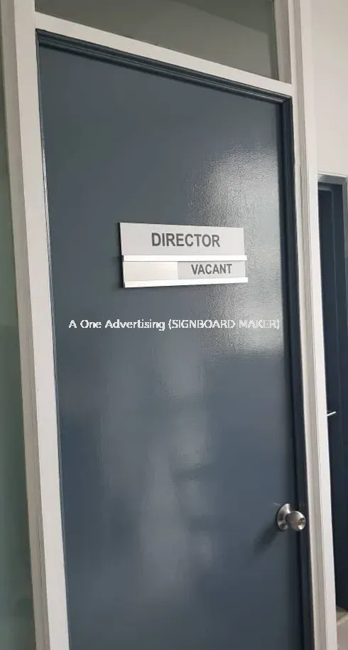 Door Signage with Aloy Case