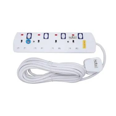 Others *EXTENSION, ELECTRICAL EXTENSION CABLE, HOUSEHOLD TYPE, 4 MULTI-PORTS, SIRIM APPRVD C/W 3PIN PLUG & 20M CABLE