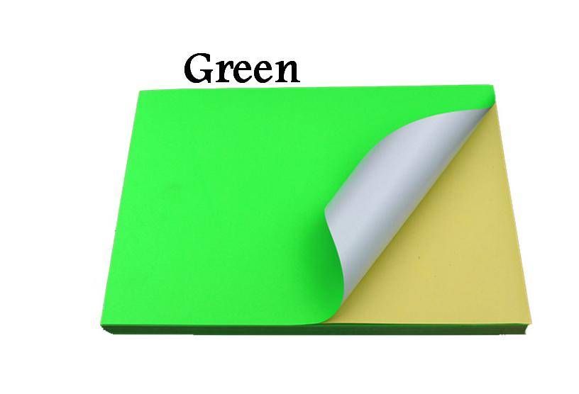 QP FLUORESCENT A4 COLOR LABEL STICKER