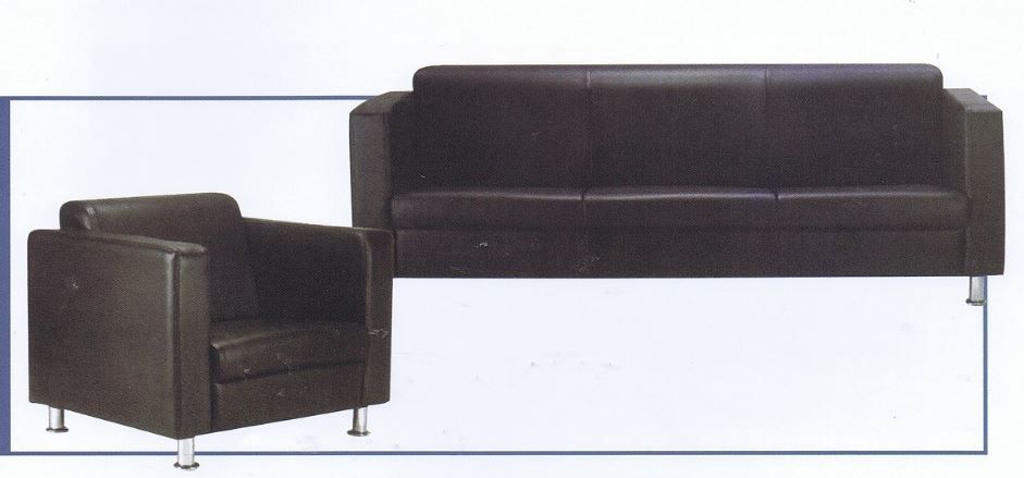 Sofa OFFICE SOFA SET -1 + 2 + 3 SEATER / PU LEATHER / EL-005 SOFA SET / OFFICE SOFA