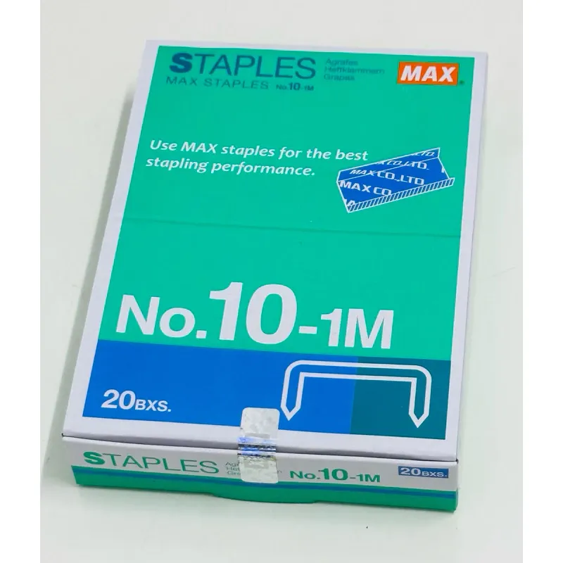 MAX Staples No.10 ( MAX 10-1M ) / MAX Bullet Kecil / Staples Bullet / Dawai Kokot No. 10-1M # Use For Stapler HD-10 # Original MAX # Produk Japan # RP-0195 ( KTT : 1 Kotak @ 20 kotak kecil )