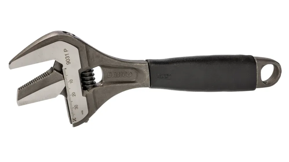Others *Bahco Adjustable Spanner, 218 mm Overall, 39mm Jaw Capacity, Plastic Handle
