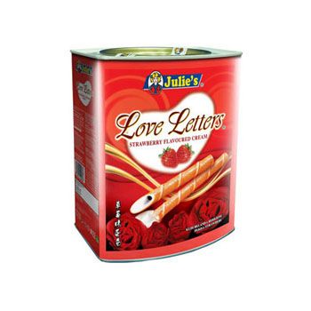 JULIE'S LOVE LETTER STRAWBERRY BISCUIT 700G TIN / Julie's / Biscuit / Strawberry Biscuit / Love Letter / Tin / Julie's Love Letter Strawberry Biscuit