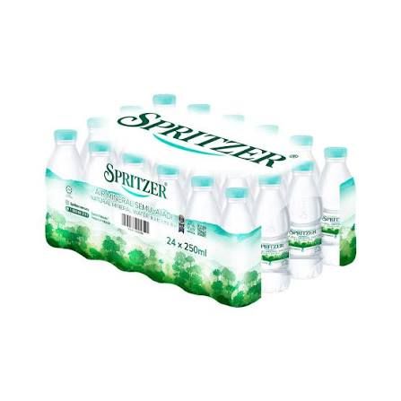 QP SPRITZER MINERAL WATER 250ML (1X24)