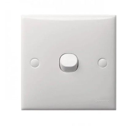 SCHNEIDER 10A 1 GANG 1-WAY SWITCH, WHITE
