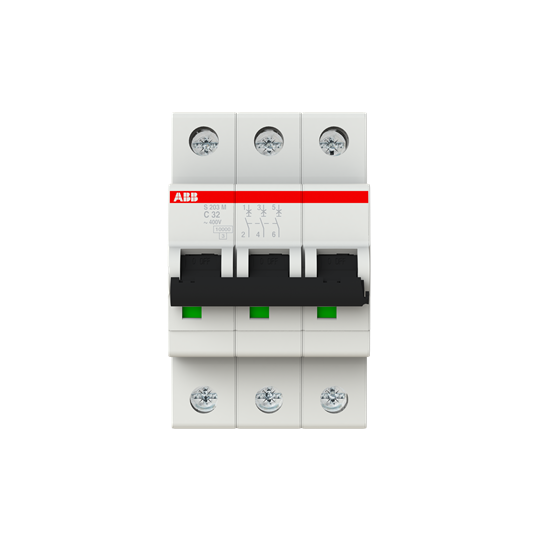 ABB *ABB SH203-C16 Miniature Circuit Breaker - 3P - C - 16 A