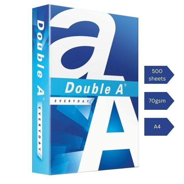 DOUBLE A A4 PAPER 70GSM (500'S)