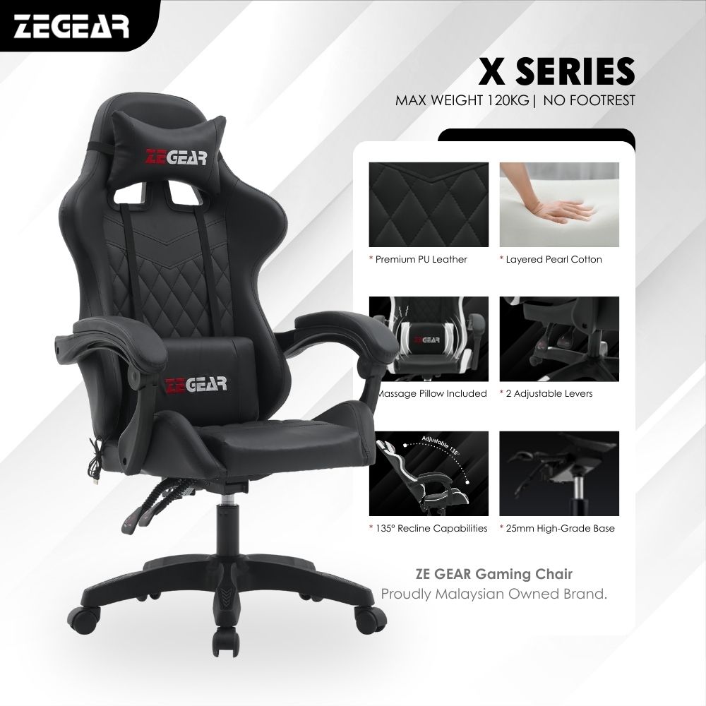 ZE-GEAR X SERIES PROFESSIONAL ERGONOMIC GAMING CHAIR