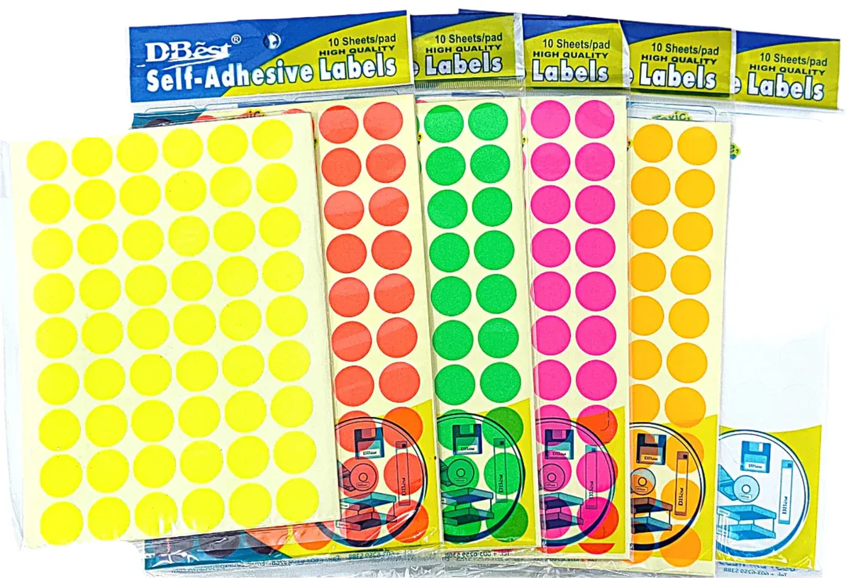 Self Adhesive Round Sticker 19mm
