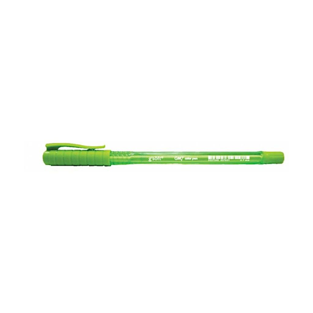 QP G'soft GM7 Color Ball Pen 0.7mm 1pcs - GREEN