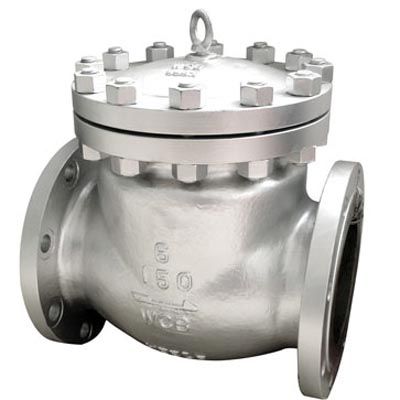 OEM *1" Class 150 Cast Stainless Steel Check Valve, API 603, Flanged Ends, Bolted Cover, Swing Type, F05-0114C-13SX