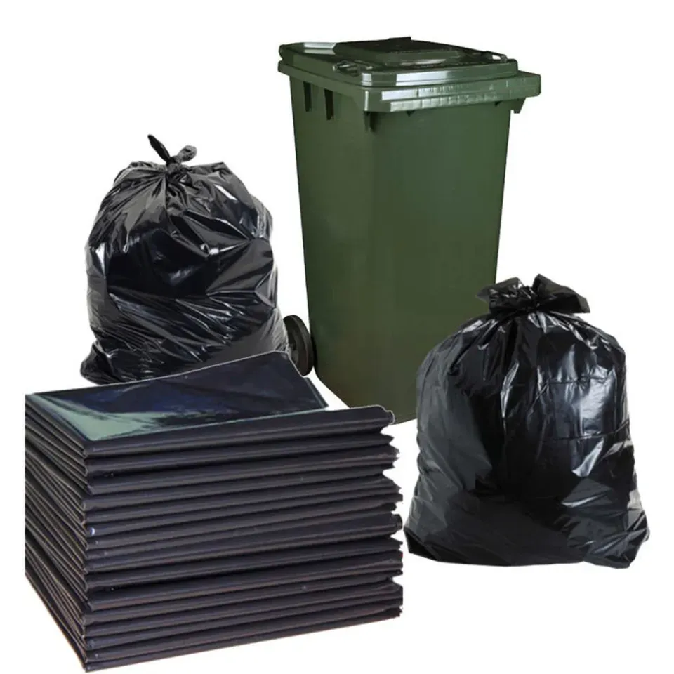 QP GARBAGE THICK BAG 10PCS 81CM X 110CM ( 32" X 43" ) BLACK