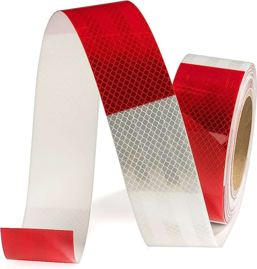 HIGHPOWER REFLECTIVE TAPE 50MMx5METRES RED/WHITE