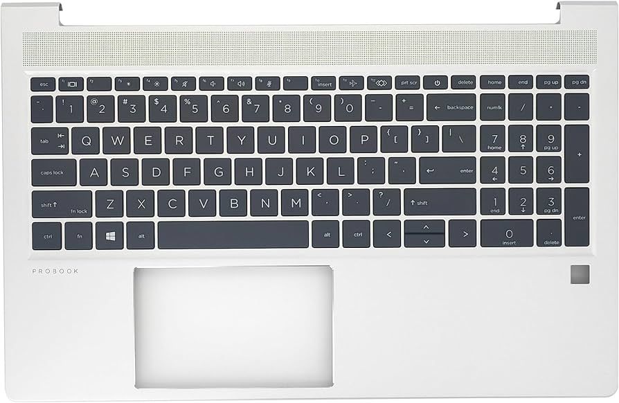 HP Probook 450 455 G8 Laptop Palmrest With Keyboard Cover C 4BX8QTATP30