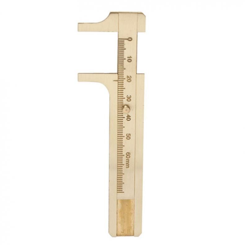 MKR High Quality Mini Brass 80MM Double Scale Caliper Sliding Vernier Caliper Gauge Measurement Copper