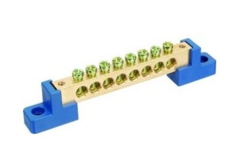 QP PLASMA BRASS NEUTRAL LINK 30A SCREW BRASS BAR