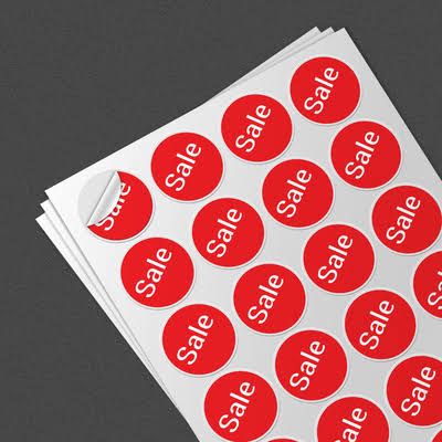 QP ROUND A4 STICKER