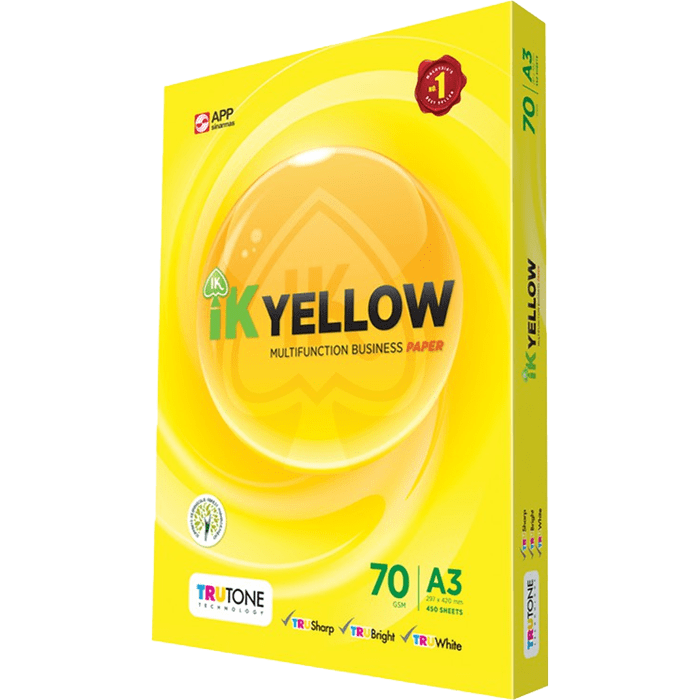 KERTAS A3 IK YELLOW 70GSM