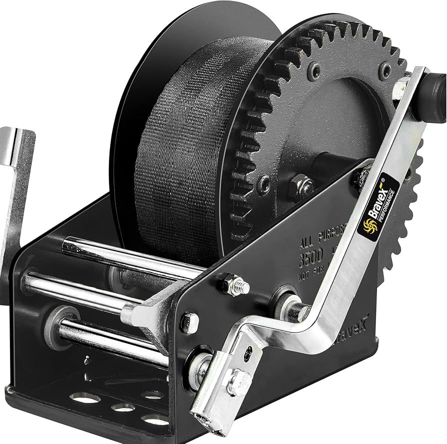 Others *Bravex Trailer Winch Boat ATV Portable Hand Winch 3500 lbs
