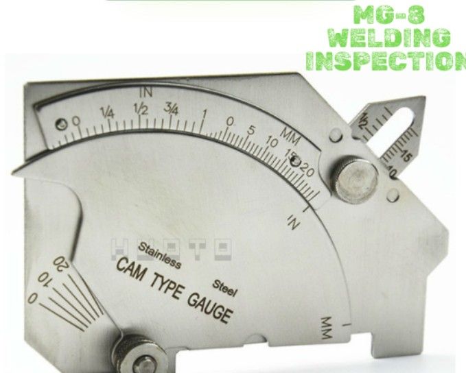 MG-8 Bridge Cam Welding Gauge Stainless Steel Cam Type Welder Inspection Pipeline Fillet Undercut Pitting Misalignment