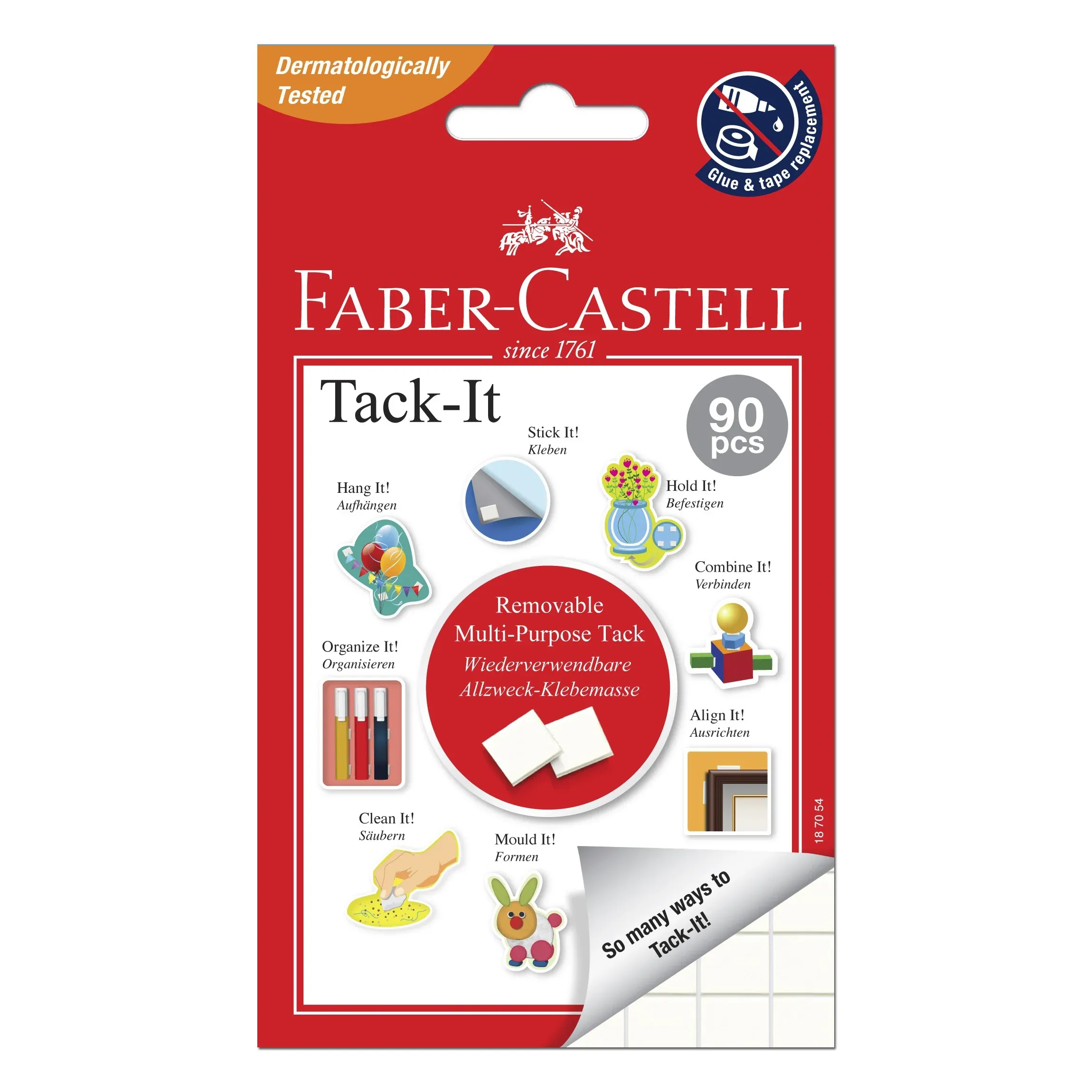 QP Faber-Castell Tack It White 90 pieces
