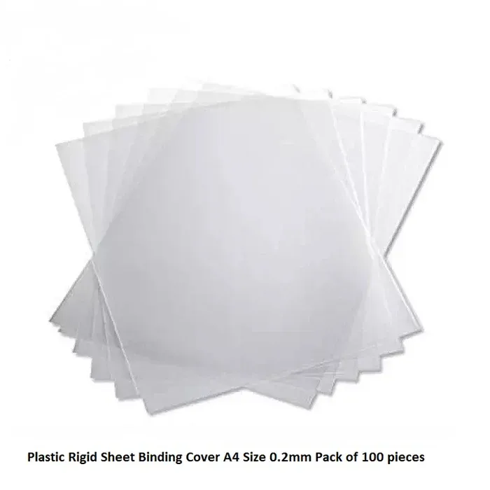 Others *A4 CLEAR RIGID SHEETS (0.2mm) / Binding Cover / RIGIT SHEETS / Transparent Plastic Sheet / Pvc Plastic Cover / Penutup Pengikat