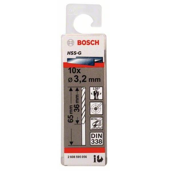 BOSCH-Drill bit for Steel/Metal DIN 338 2mm to 6.5mm